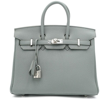 Vert Amande Togo Birkin 25 Palladium Hardware, 2023