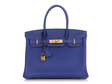 Bleu Electrique Clemence Birkin 30 Gold Hardware, 2017