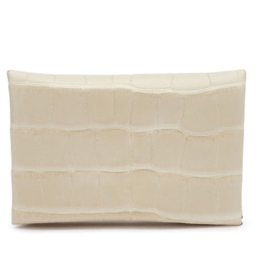 Beton Matte Alligator Calvi Card Holder Palladium Hardware, 2023