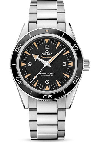 Omega Seamaster 300 Omega Master Co-Axial Watch - 41 mm Brushed And Polished Steel Case - Unidirectional Bezel - Black Dial - 233.30.41.21.01.001