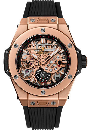 Hublot Big Bang MECA-10 King Gold Watch - 45 mm - Black Skeleton Dial - 414.OI.1123.RX