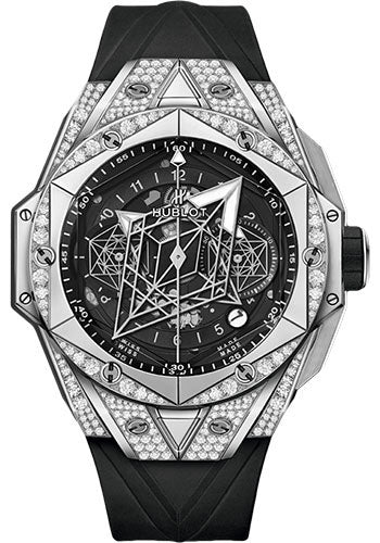 Hublot Big Bang Sang Bleu II Titanium PavŽ Watch - 45 mm - Black Dial - 418.NX.1107.RX.1604.MXM20