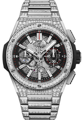 Hublot Big Bang Integral Titanium Jewellery Watch - 42 mm - Black Skeleton Dial - 451.NX.1170.NX.9804