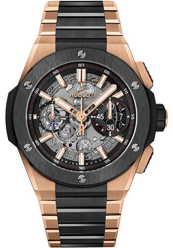 Hublot Big Bang Integrated King Gold Ceramic Watch - 42 mm - Black Skeleton Dial - 451.OM.1180.OM