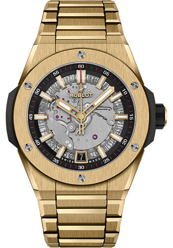 Hublot Big Bang Integrated Time Only Yellow Gold Watch - 40 mm - Sapphire Dial - 456.VX.0130.VX