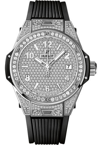 Hublot Big Bang One Click Steel Full PavŽ Watch - 465.SX.9010.RX.1604