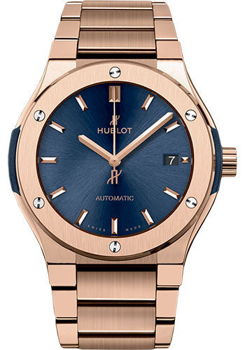 Hublot Classic Fusion Blue King Gold Bracelet Watch - 510.OX.7180.OX