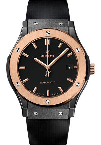 Hublot Classic Fusion Ceramic King Gold Watch - 45 mm - Black Lacquered Dial - 511.CO.1181.RX