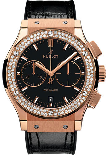 Hublot Classic Fusion Chronograph King Gold Diamond Watch - 521.OX.1181.LR.1104