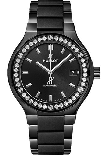 Hublot Classic Fusion Black Magic Diamonds Watch - 568.CM.1470.CM.1204