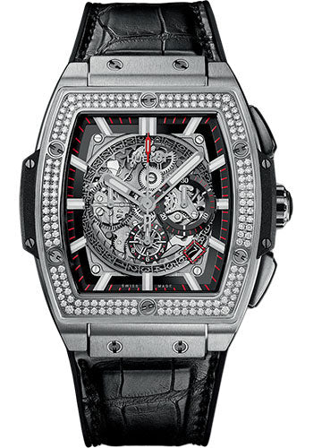 Hublot Spirit Of Big Bang Titanium Diamonds Watch - 45 mm - Sapphire Dial - 601.NX.0173.LR.1104