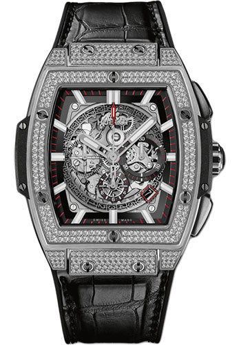 Hublot Spirit of Big Bang Titanium PavŽ Watch - 601.NX.0173.LR.1704