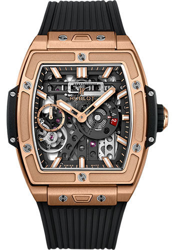 Hublot Spirit Of Big Bang MECA-10 King Gold Watch - 45 mm - Black Skeleton Dial - 614.OX.1180.RX