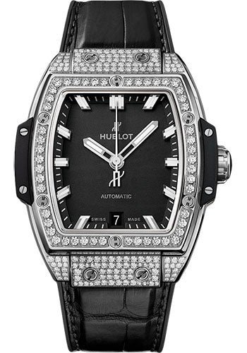 Hublot Spirit Of Big Bang Titanium PavŽ Watch - 39 mm - Black Dial - 665.NX.1170.LR.1604