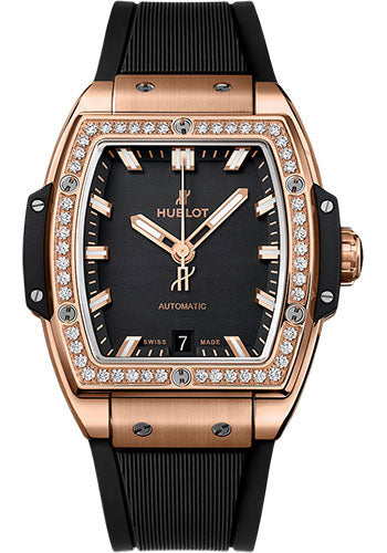 Hublot Spirit Of Big Bang King Gold Diamonds Watch - 39 mm - Black Dial - 665.OX.1180.RX.1204