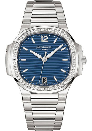 Patek Philippe Nautilus Ladies Automatic - 35.2 mm - Steel - Blue Opaline Dial - 7118/1200A-001