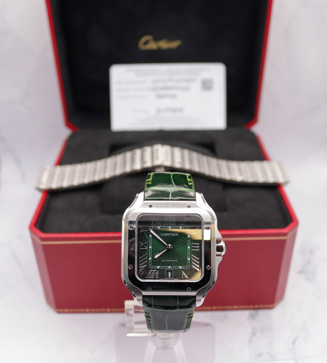 2025 Cartier Santos WSSA0062 (GREEN)