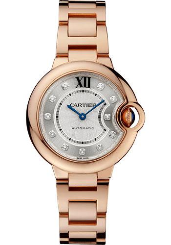 Cartier Ballon Bleu de Cartier Watch - 33 mm Pink Gold Case - Diamond Dial - WE902062