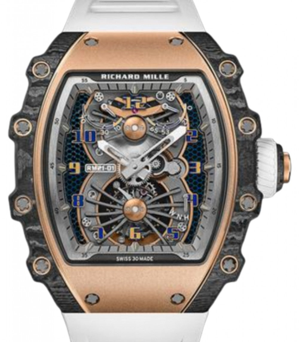 Richard Mille Manual Winding Tourbillon Aerodyne Red Gold/Carbon TPT RM 21-01