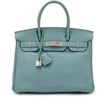 Bleu Ciel Togo Birkin 30 Palladium Hardware, 2009