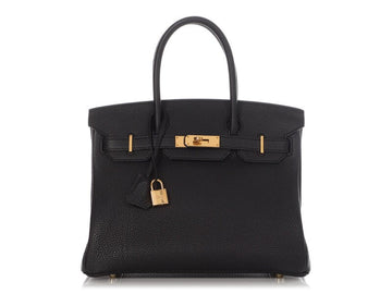 Black Togo Birkin 30 Gold Hardware, 2016