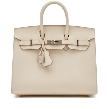 Craie Epsom Birkin Sellier 25 Palladium Hardware, 2021