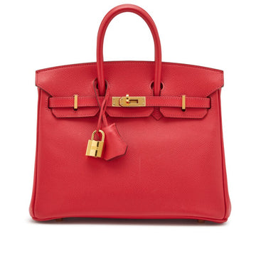 Rouge Casaque Epsom Birkin 25 Gold Hardware, 2010