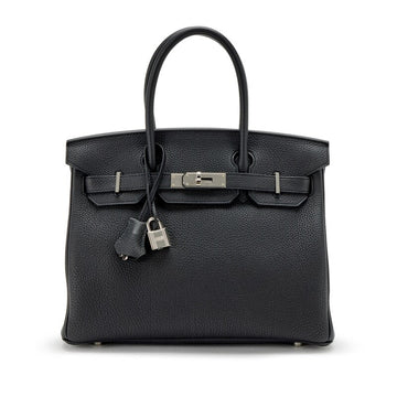 Black Togo Birkin 30 Palladium Hardware, 2021