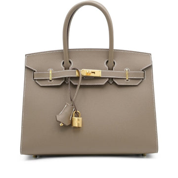 Etoupe Epsom Birkin 30 Sellier Gold Hardware, 2023