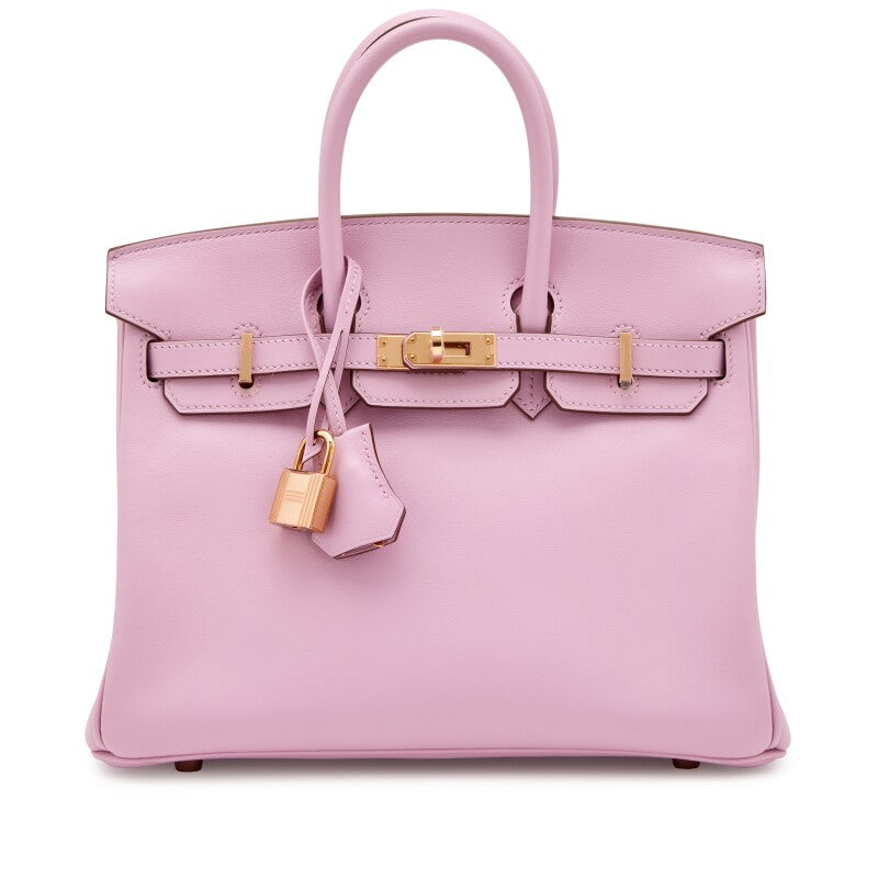 Mauve Sylvestre Swift Birkin 25 Rose Gold Hardware, 2021