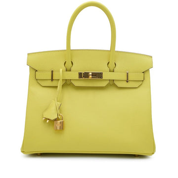 Lime Epsom Birkin 30 Gold Hardware, 2022