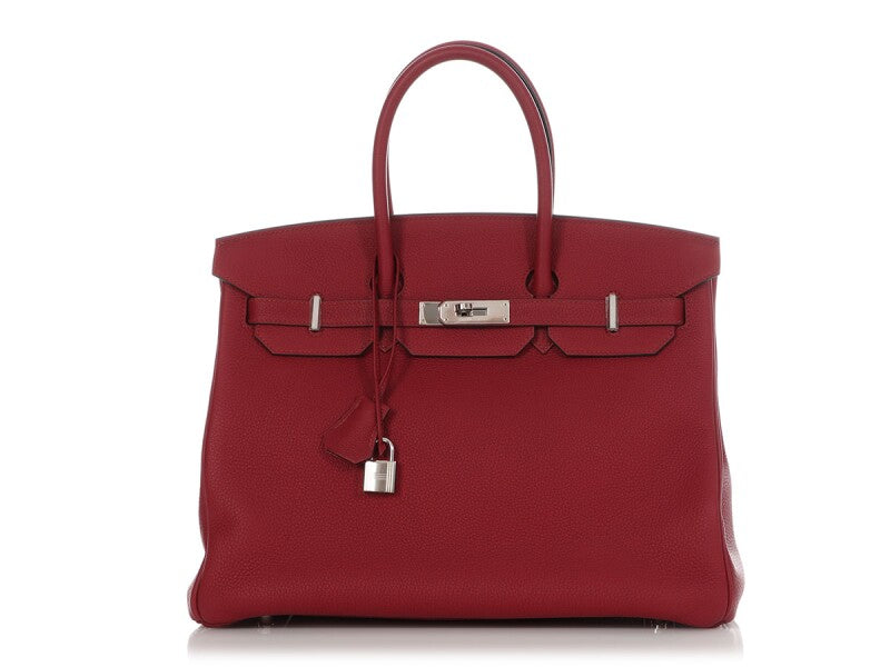Rouge Grenat Togo Birkin 35 Palladium Hardware, 2016