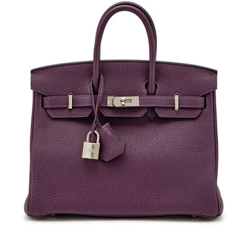 Cassis Togo Birkin 25 Palladium Hardware, 2022