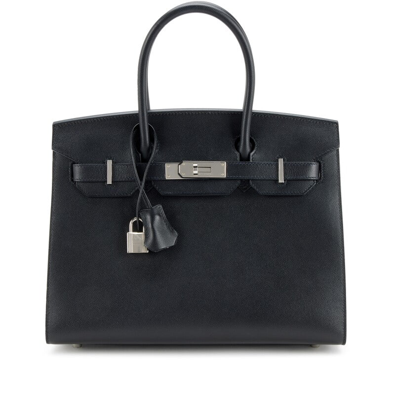 Black Madame Sellier Birkin 30 Palladium Hardware, 2021