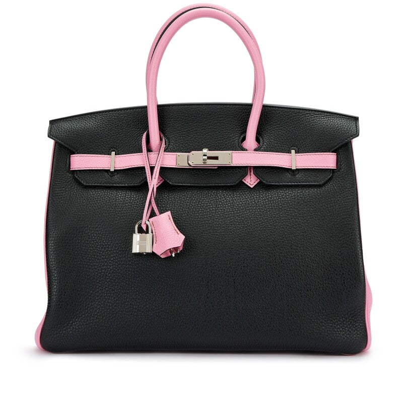 Black and 5P Bubblegum Pink Togo HSS Birkin 35 Palladium Hardware, 2011