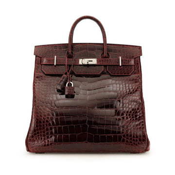 Bordeaux Shiny Alligator HAC Haut ˆ Courroies Birkin 40 Palladium Hardware, 2004