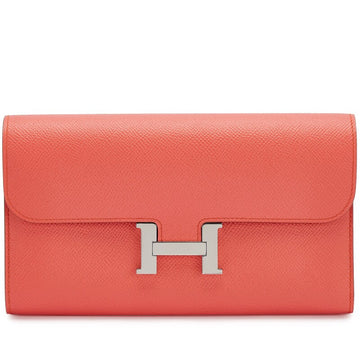 Rose Jaipur Epsom Constance Long Wallet Palladium Hardware, 2014