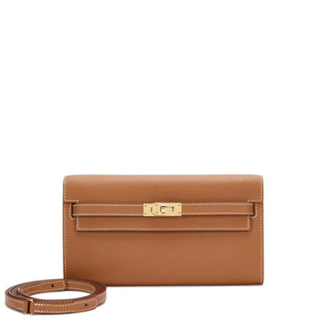 Gold Epsom Kelly-To-Go Wallet Gold Hardware, 2022