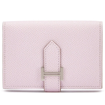 Mauve Pale Epsom Bearn Card Holder Palladium Hardware, 2022