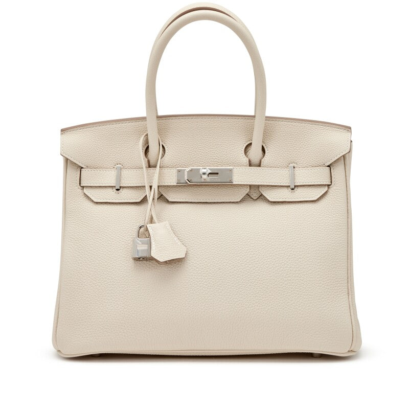 Craie Togo Birkin 30 Palladium Hardware, 2021