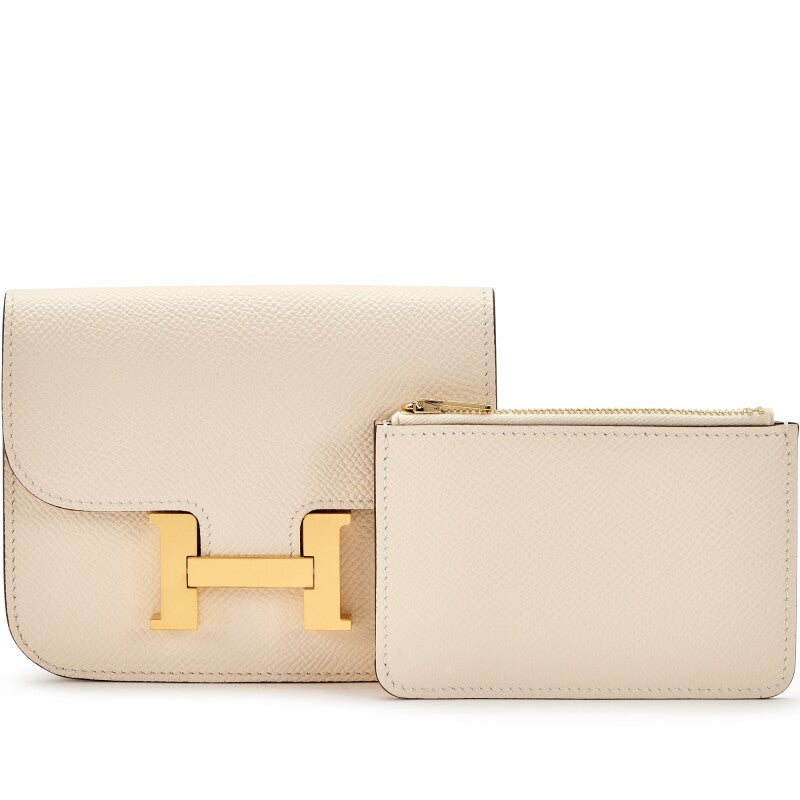 Nata Epsom Constance Slim Wallet Gold Hardware, 2022