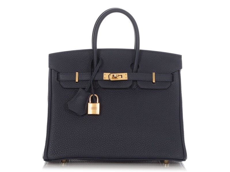 Bleu Nuit Togo Birkin 25 Gold Hardware, 2019