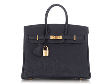 Bleu Nuit Togo Birkin 25 Gold Hardware, 2019