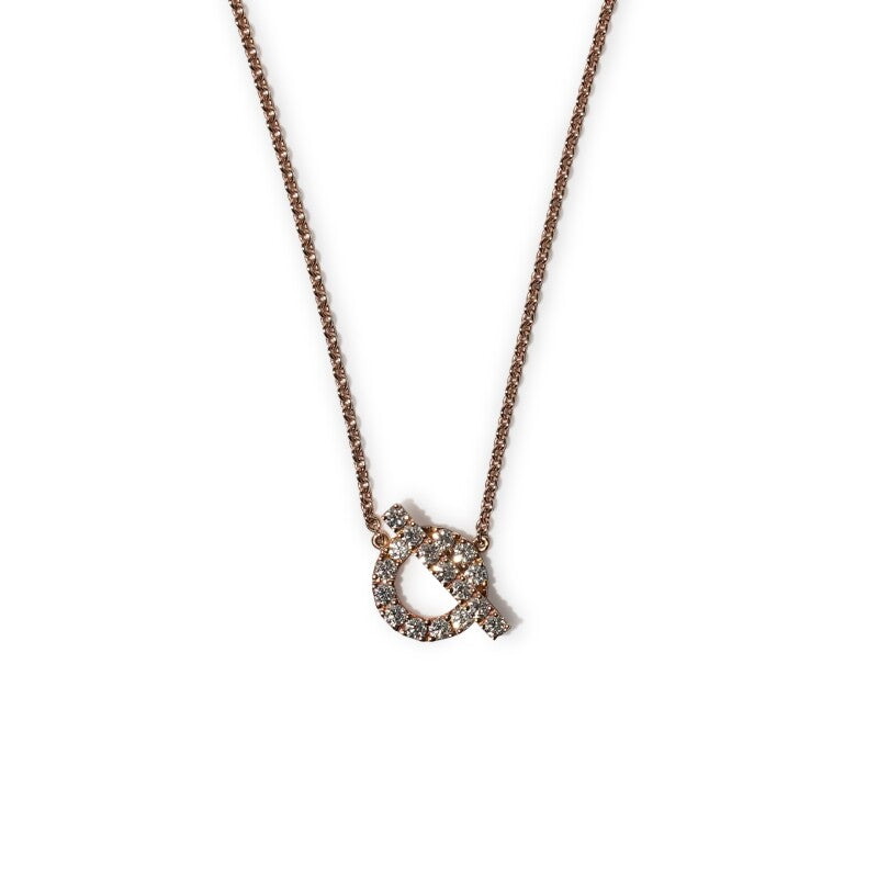 Rose Gold and Diamond Small Finesse Pendant